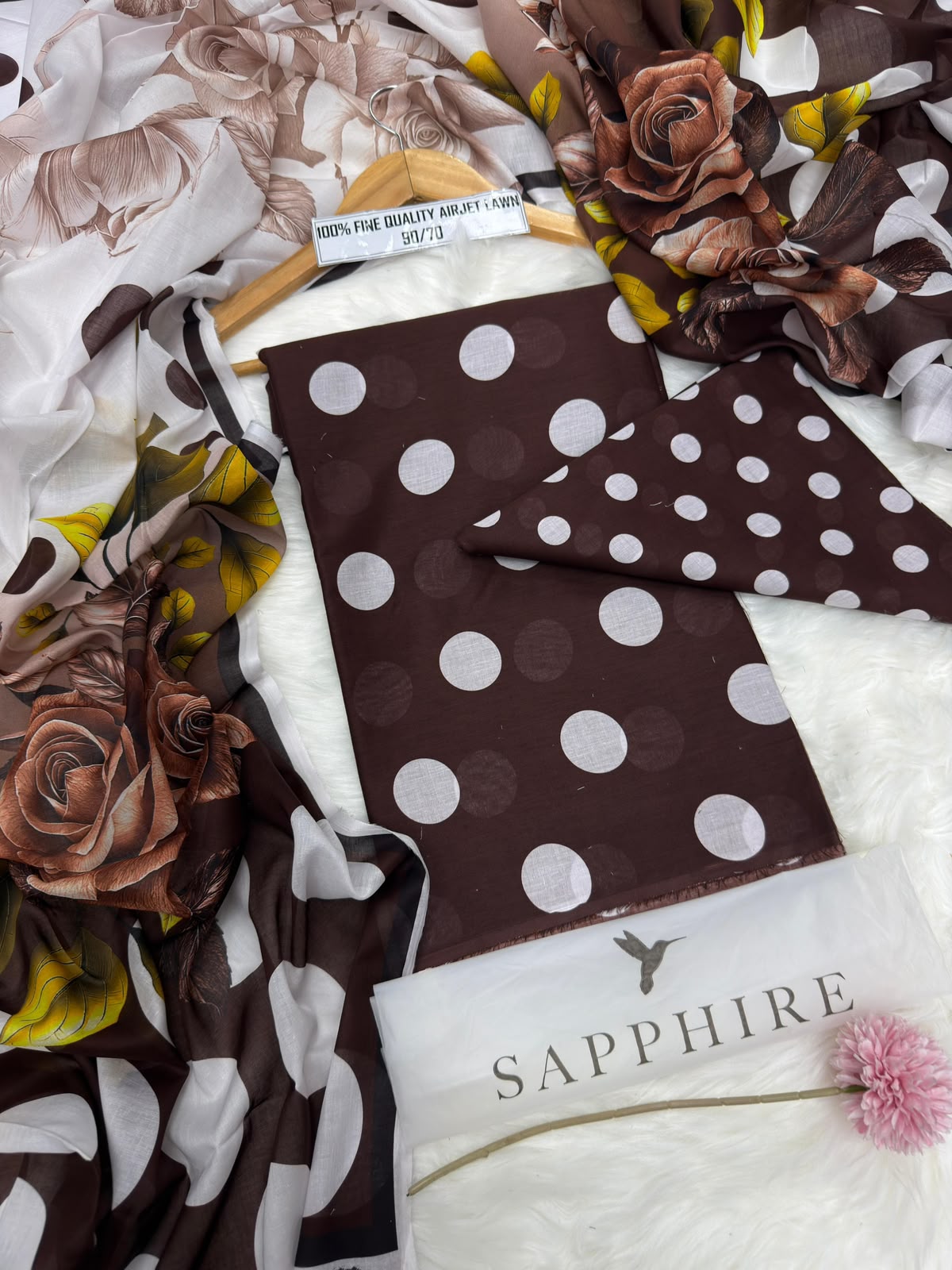 SAPPHIRE 3-Piece Printed Airjet Lawn Collection – Summer 2026 MPS2601