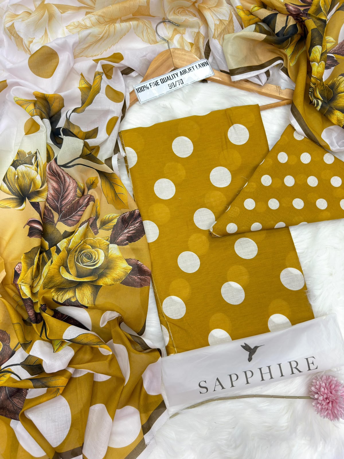 SAPPHIRE 3-Piece Printed Airjet Lawn Collection – Summer 2026 MPS2601