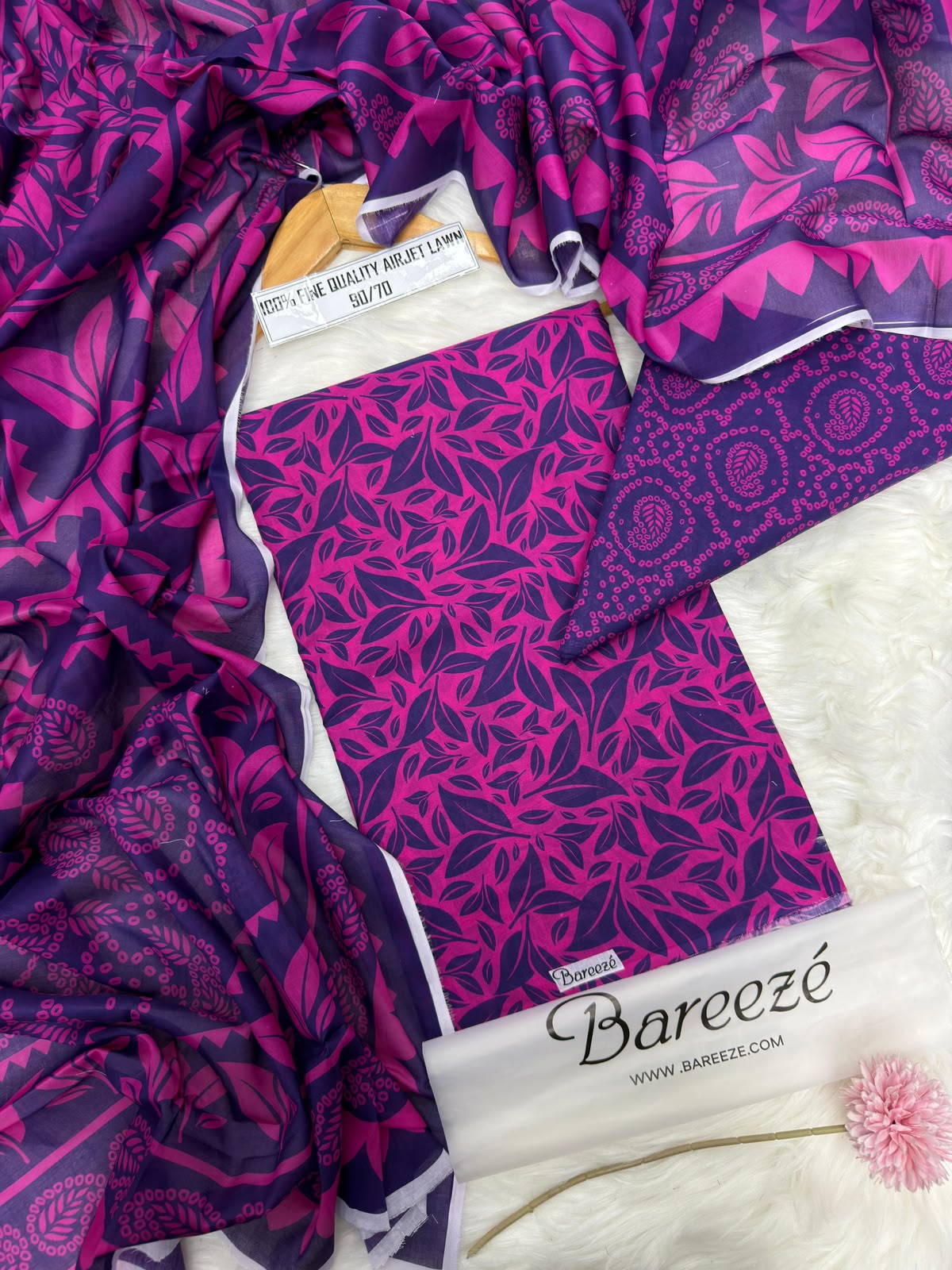 SAPPHIRE 3-Piece Printed Airjet Lawn Collection – Summer 2026 MPS2601