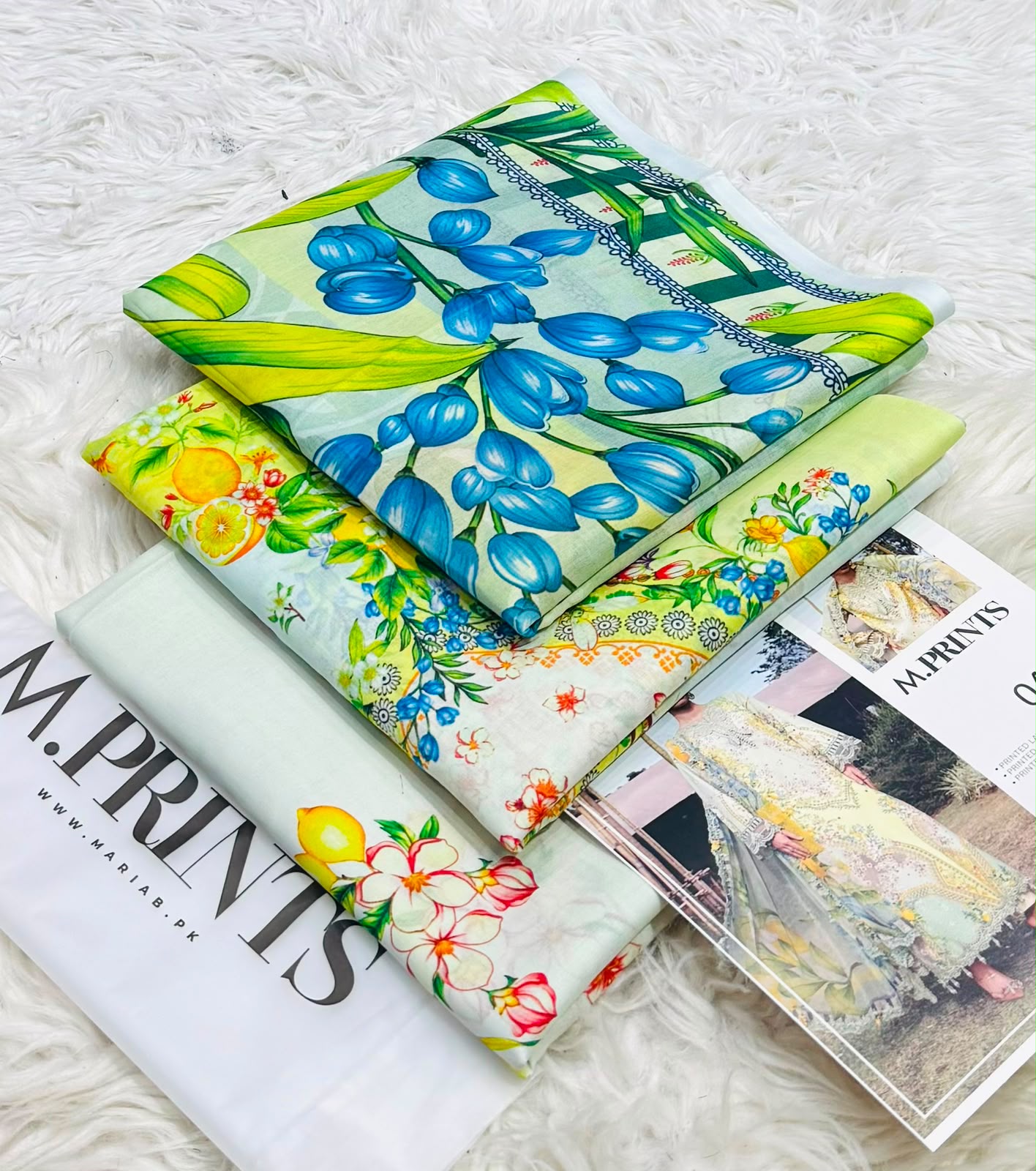 MARIA B Lawn 3-Piece Collection Volume 3 – Printed Shirt, Voile Dupatta & Cambric Trouser