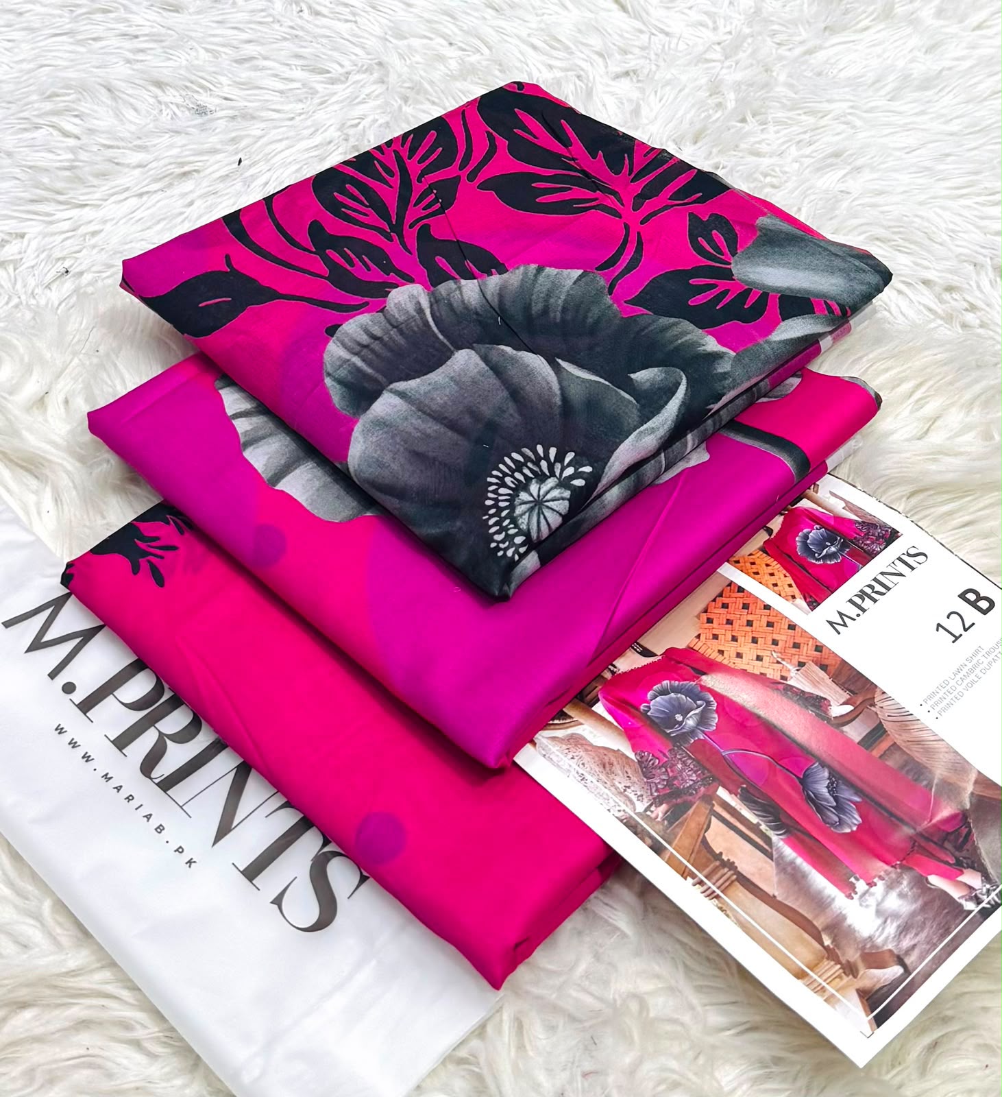 MARIA B Lawn 3-Piece Collection Volume 3 – Printed Shirt, Voile Dupatta & Cambric Trouser