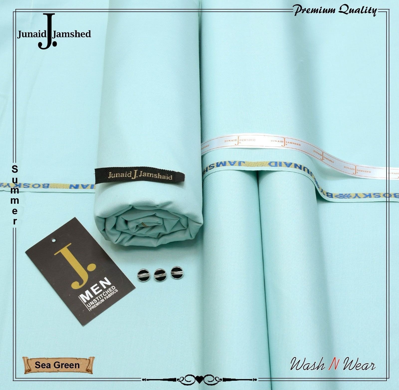 J. Junaid Jamshed Men's Super Luxury Wash & Wear – Summer Collection 2026