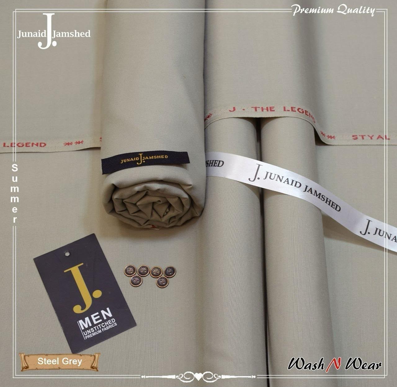 J. Junaid Jamshed Men's Super Luxury Wash & Wear – Summer Collection 2026