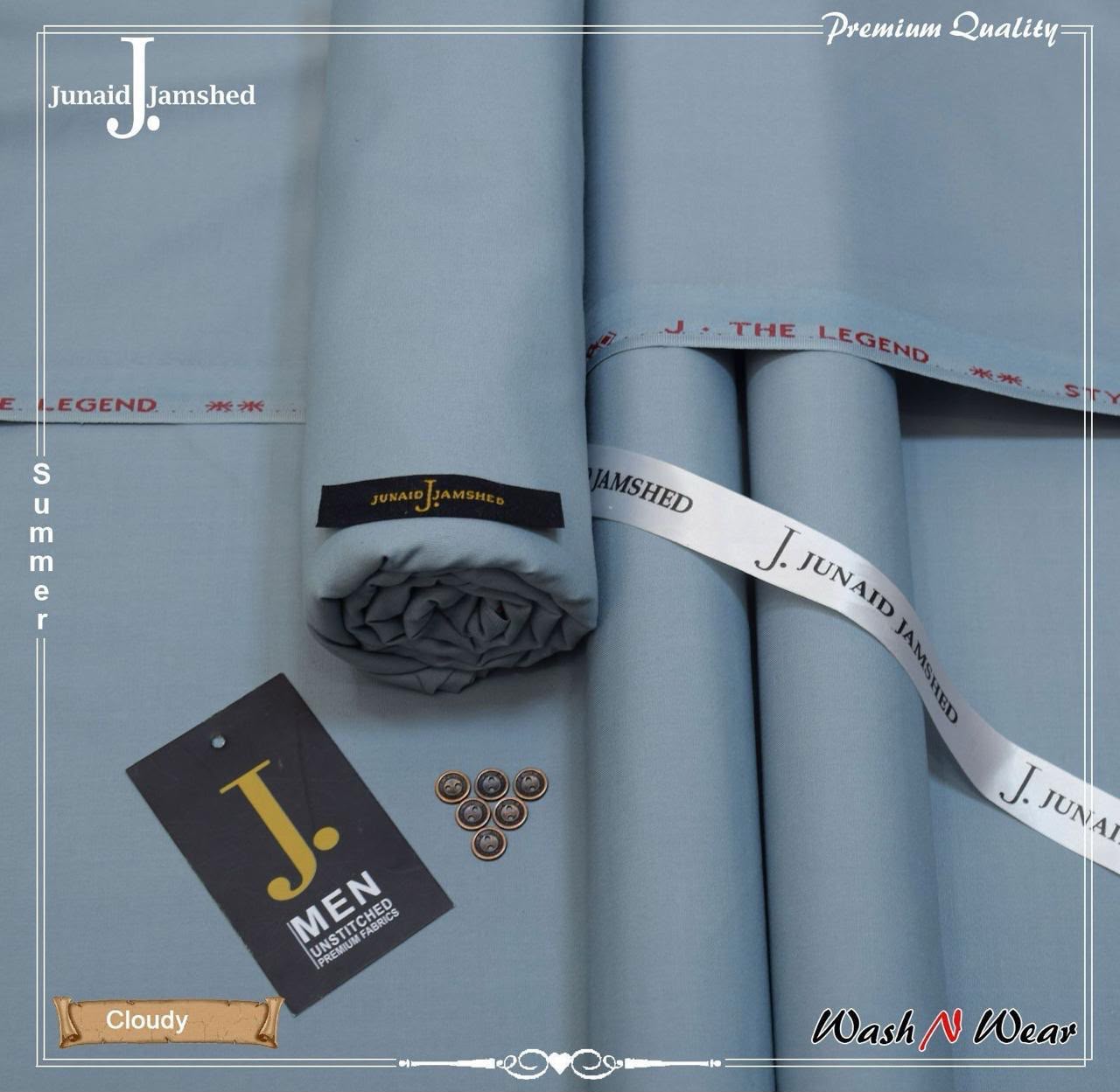 J. Junaid Jamshed Men's Super Luxury Wash & Wear – Summer Collection 2026