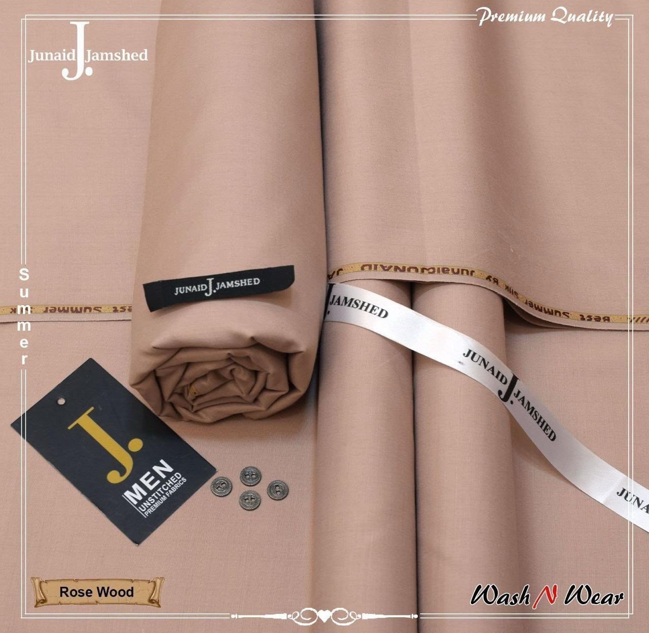 J. Junaid Jamshed Men's Super Luxury Wash & Wear – Summer Collection 2026