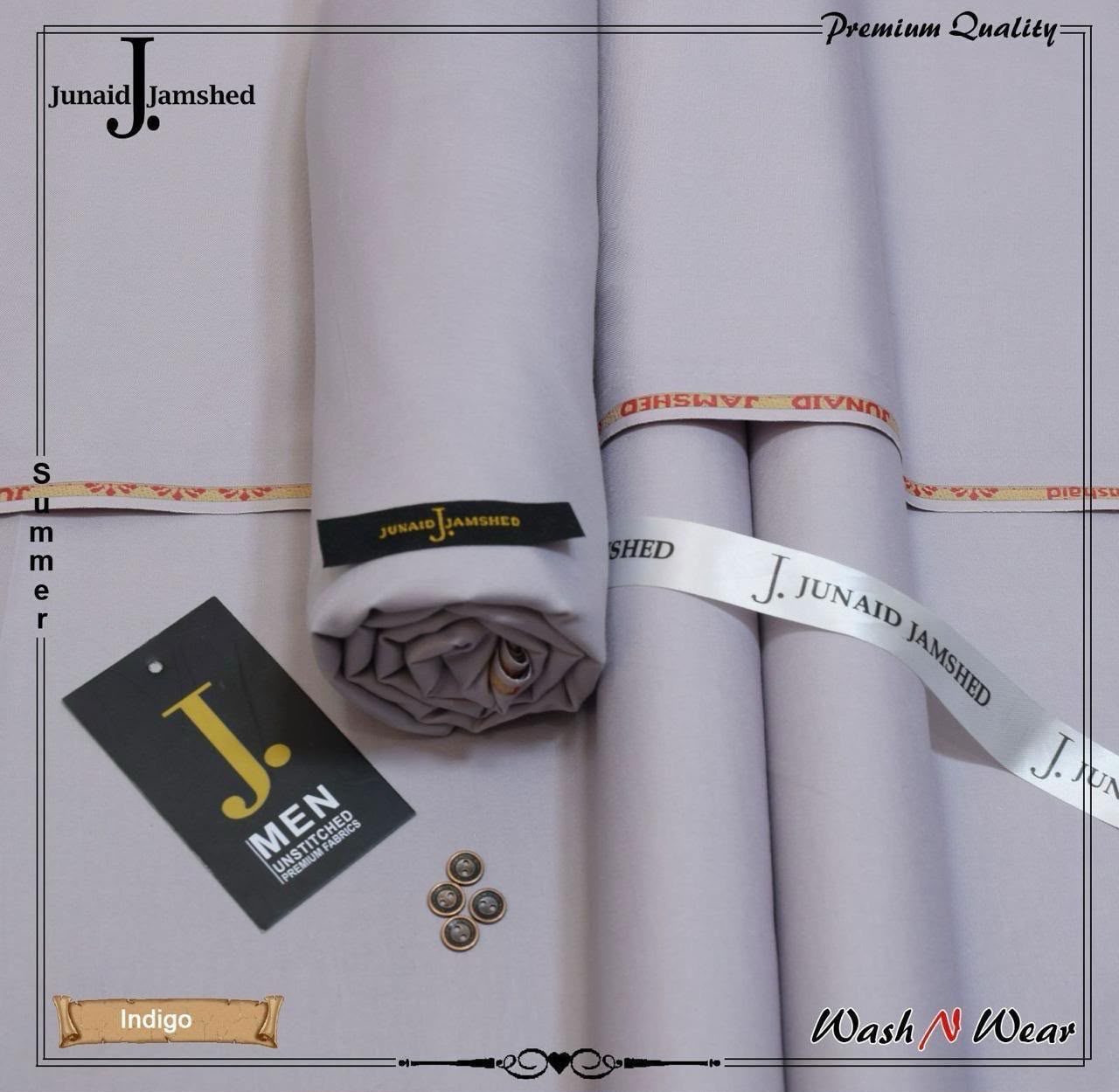 J. Junaid Jamshed Men's Super Luxury Wash & Wear – Summer Collection 2026