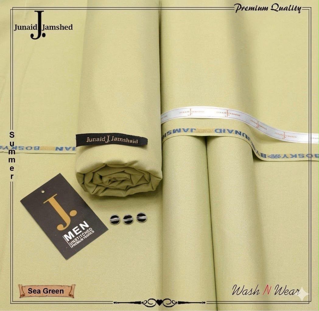 J. Junaid Jamshed Men's Super Luxury Wash & Wear – Summer Collection 2026