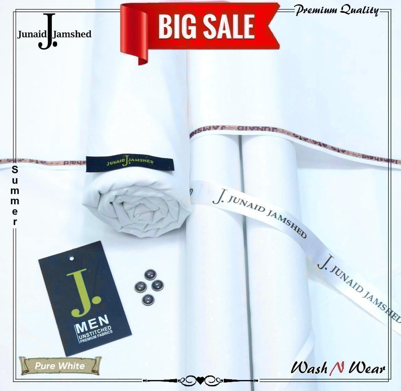 J. Junaid Jamshed Men's Super Luxury Wash & Wear – Summer Collection 2026
