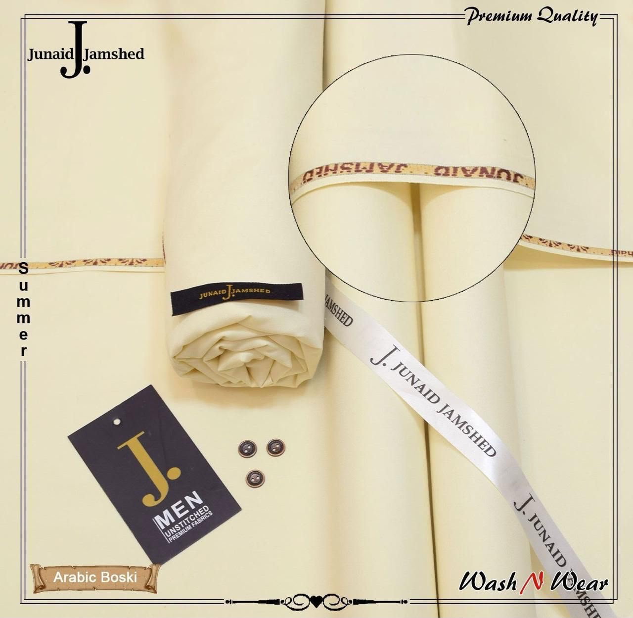 J. Junaid Jamshed Men's Super Luxury Wash & Wear – Summer Collection 2026